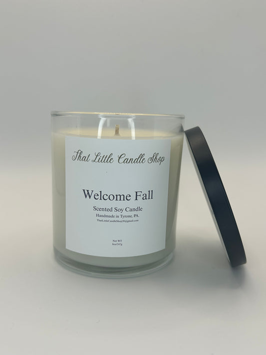 Welcome Fall 10 oz Soy Candle